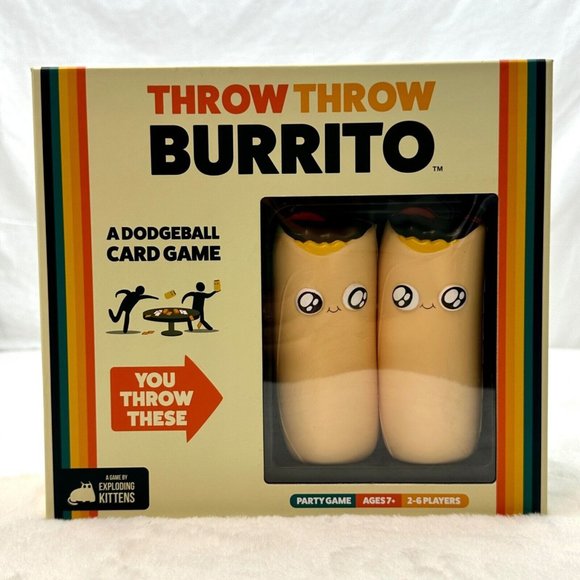 Throw Throw Burrito Dodgeball Card Game by Exploding Kittens 2019 100% Complete - Picture 3 of 8